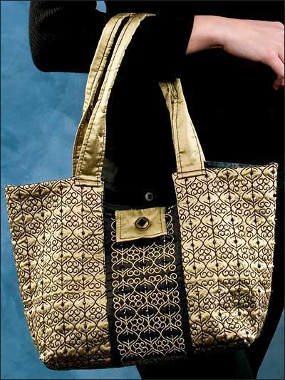 Sashiko-Stitched Bag