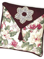 Floral Elegance Pillow & Candle Mat