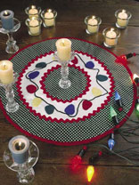 String of Lights Candle Mat